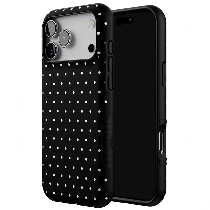 On the Dot | Black Polka Dot Case
