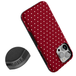 On the Dot | Maroon Polka Dot Case