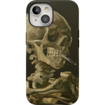 Van Gogh | Skull of a Skeleton with Burning Cigarette Phone Case iPhone Case Van Gogh Museum Bold + MagSafe® iPhone 15 Plus