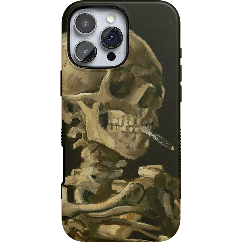 Van Gogh | Head of a Skeleton with a Burning Cigarette Phone Case iPhone Case Van Gogh Museum Bold + MagSafe® iPhone 16 Pro Max