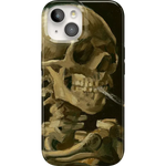 Van Gogh | Skull of a Skeleton with Burning Cigarette Phone Case iPhone Case Van Gogh Museum Classic + MagSafe® iPhone 15