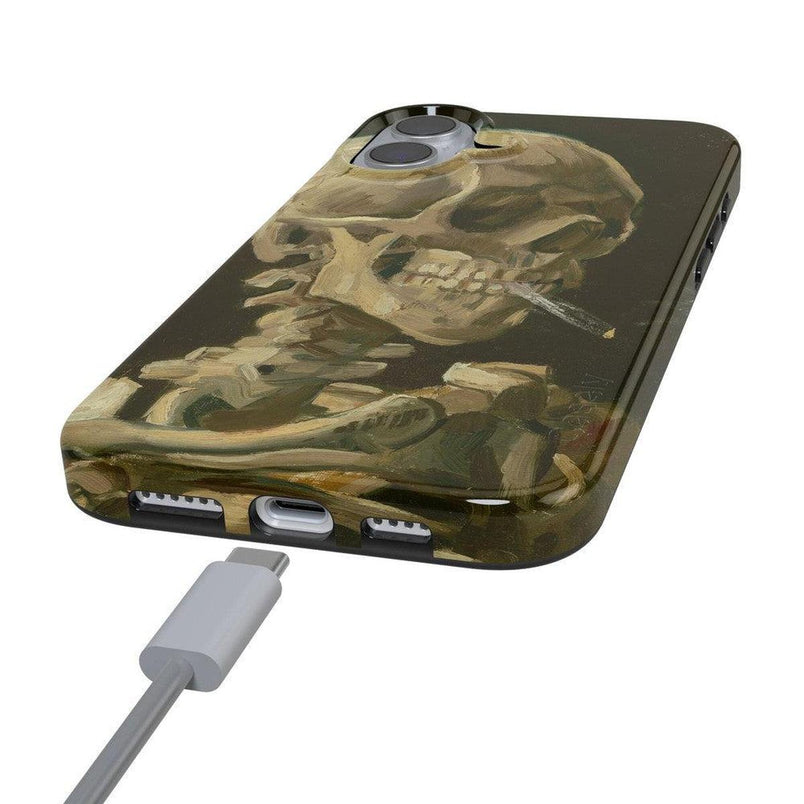 Van Gogh | Head of a Skeleton with a Burning Cigarette Phone Case iPhone Case Van Gogh Museum 