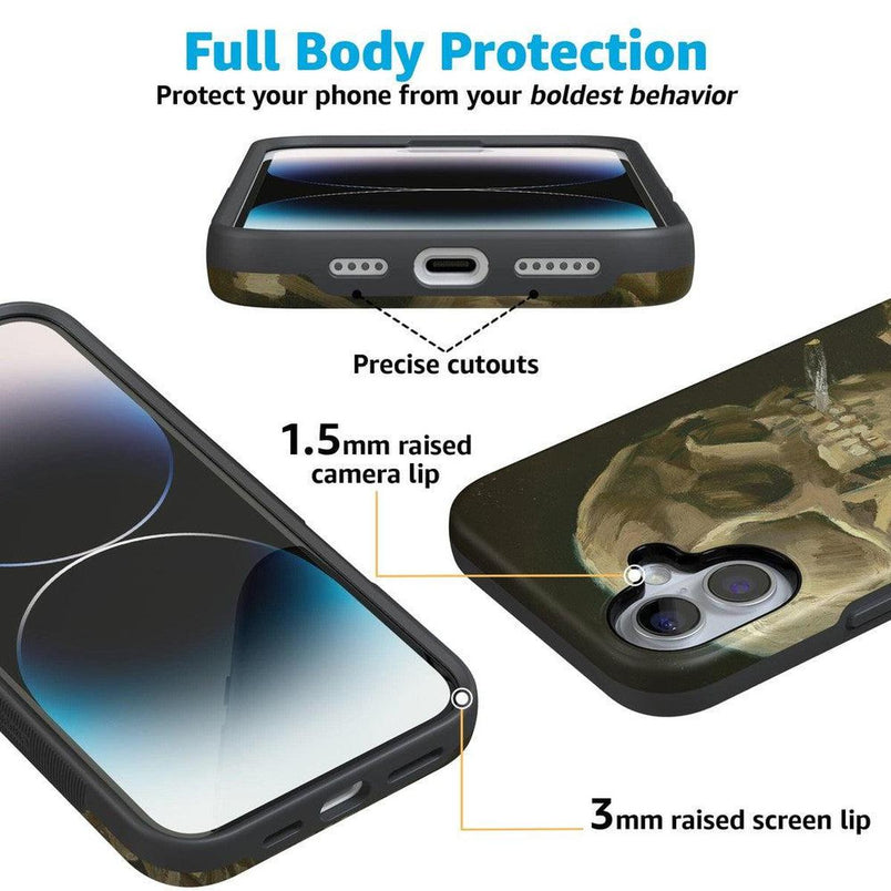 Van Gogh | Head of a Skeleton with a Burning Cigarette Phone Case iPhone Case Van Gogh Museum 