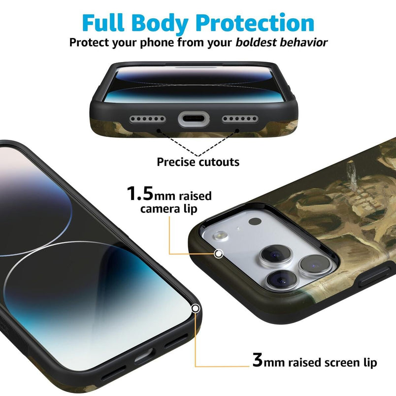 Van Gogh | Head of a Skeleton with a Burning Cigarette Phone Case iPhone Case Van Gogh Museum 