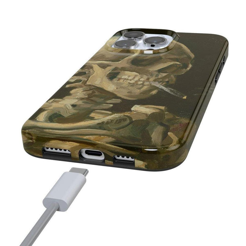 Van Gogh | Head of a Skeleton with a Burning Cigarette Phone Case iPhone Case Van Gogh Museum 