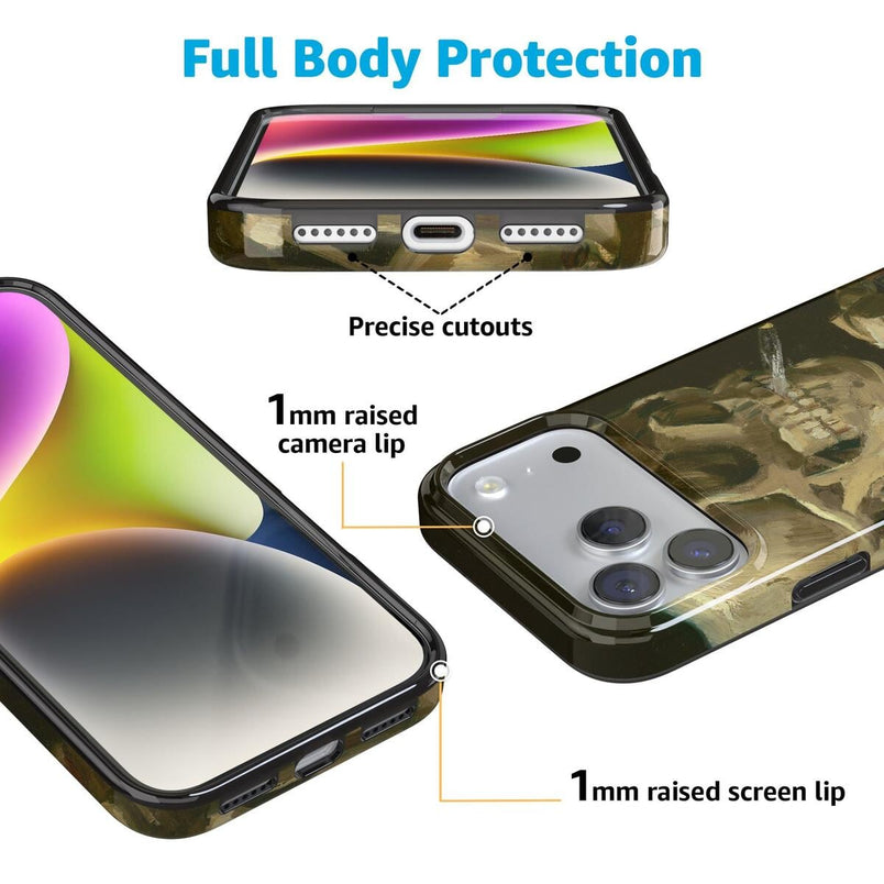 Van Gogh | Head of a Skeleton with a Burning Cigarette Phone Case iPhone Case Van Gogh Museum 