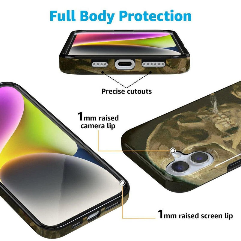 Van Gogh | Head of a Skeleton with a Burning Cigarette Phone Case iPhone Case Van Gogh Museum 