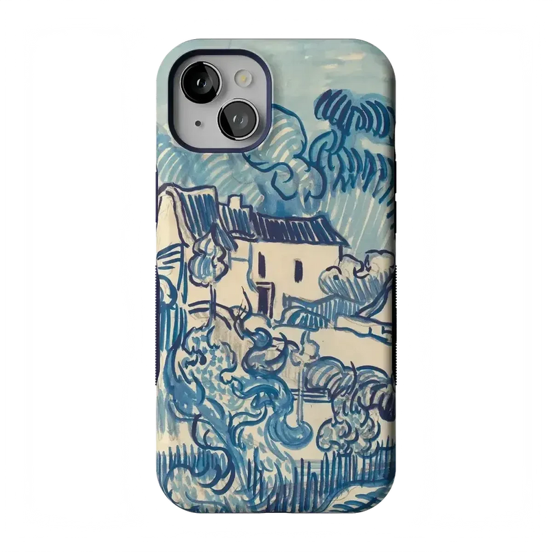 Van Gogh | Landscape With Houses Phone Case iPhone Case Van Gogh Museum Bold Flex + MagSafe® iPhone 15 Plus 