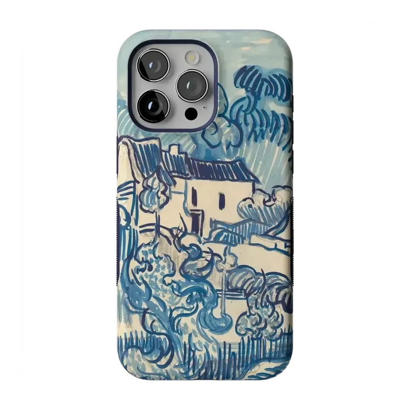 Van Gogh | Landscape With Houses Phone Case iPhone Case Van Gogh Museum Bold Flex + MagSafe® iPhone 15 Pro Max 