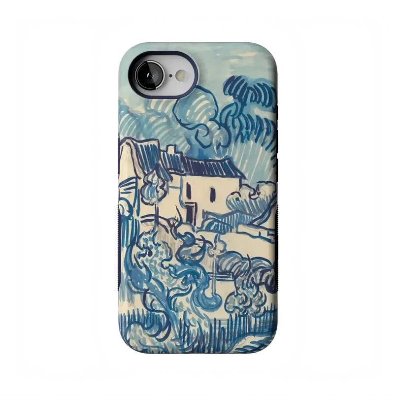 Van Gogh | Landscape With Houses Phone Case iPhone Case Van Gogh Museum Bold Flex + MagSafe® iPhone 16e 