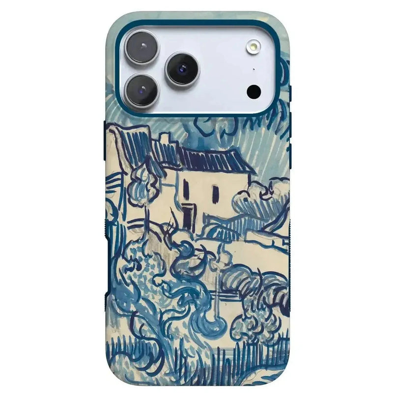 Casely iPhone 12 Pro Max Case | Compatible with MagSafe | Van Gogh Landscape with Houses Phone Case Casely iPhone 12 Pro Max Case | Compatible with MagSafe | Van Gogh Landscape with Houses Phone Case
