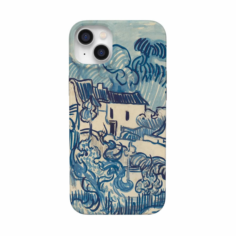 Van Gogh | Landscape With Houses Phone Case iPhone Case Van Gogh Museum Classic + MagSafe® iPhone 14 Plus 