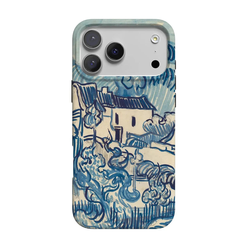 Van Gogh | Landscape With Houses Phone Case iPhone Case Van Gogh Museum Classic + MagSafe® iPhone 17 Pro Max 