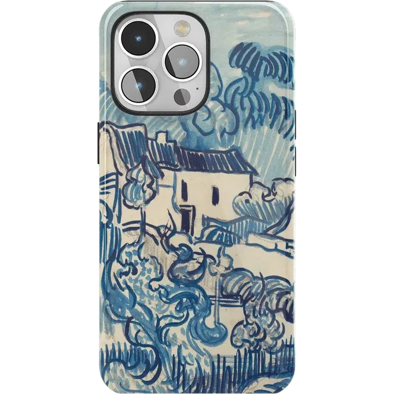 Van Gogh | Landscape With Houses Phone Case iPhone Case Van Gogh Museum Essential + MagSafe® iPhone 15 Pro Max