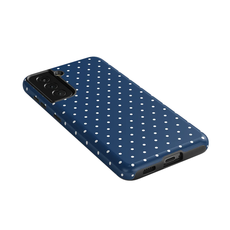 On the Dot | Navy Polka Dot Case
