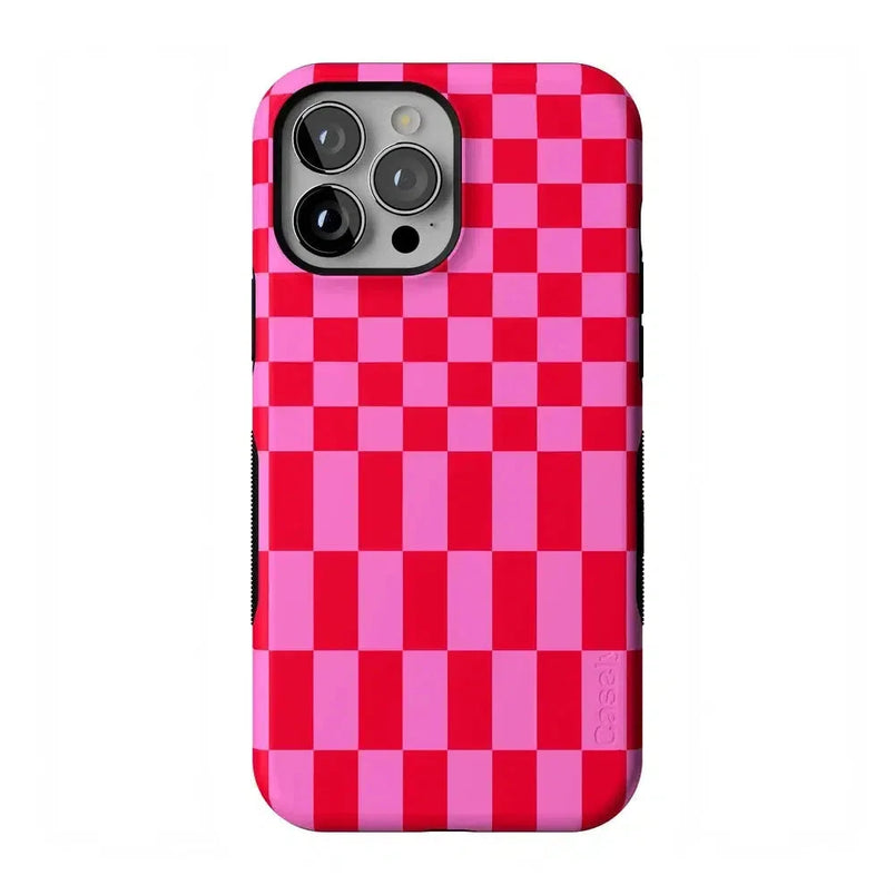 Vibe Check | Pink Checkerboard Case Phone Case Casetry Bold Flex + MagSafe® iPhone 13 Pro Max