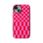 Vibe Check | Pink Checkerboard Case Phone Case Casetry Bold Flex + MagSafe® iPhone 13