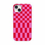 Vibe Check | Pink Checkerboard Case Phone Case Casetry Classic + MagSafe® iPhone 14 Plus 