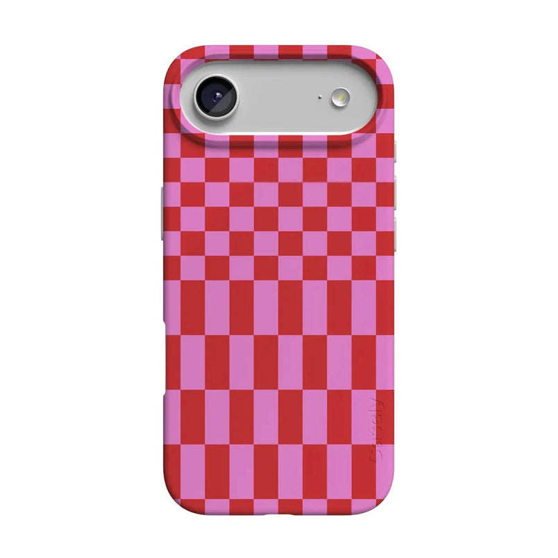 Vibe Check | Pink Checkerboard Case Phone Case Casetry Classic + MagSafe® iPhone 17 Air 