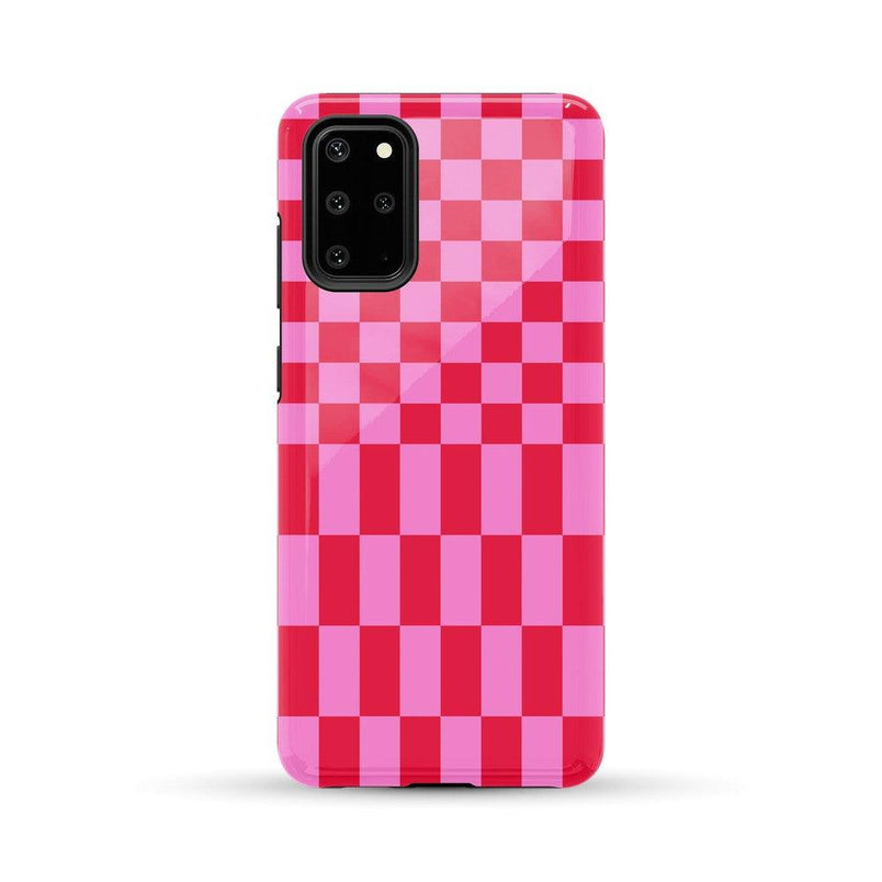 Vibe Check | Pink Checkerboard Case Phone Case Casetry Essential Galaxy S20 Plus