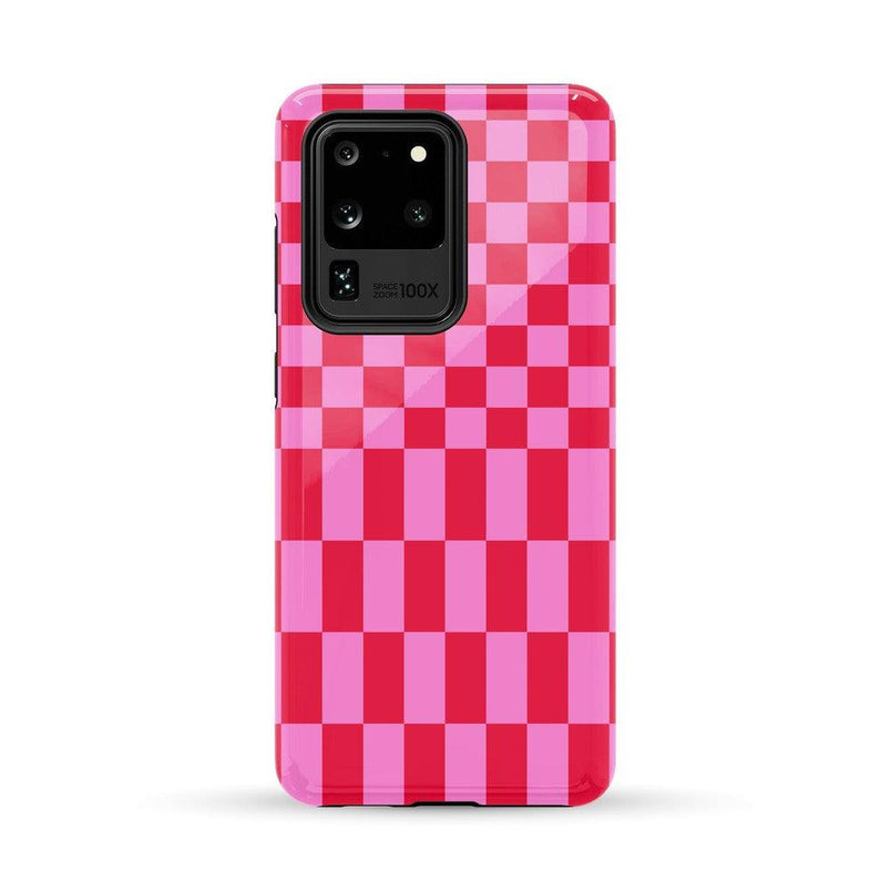 Vibe Check | Pink Checkerboard Case Phone Case Casetry Essential Galaxy S20 Ultra