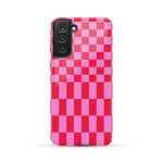 Vibe Check | Pink Checkerboard Case Phone Case Casetry Essential Galaxy S21 Plus