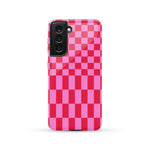 Vibe Check | Pink Checkerboard Case Phone Case Casetry Essential Galaxy S21