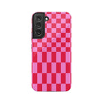 Vibe Check | Pink Checkerboard Case Phone Case Casetry Essential Galaxy S22 Plus