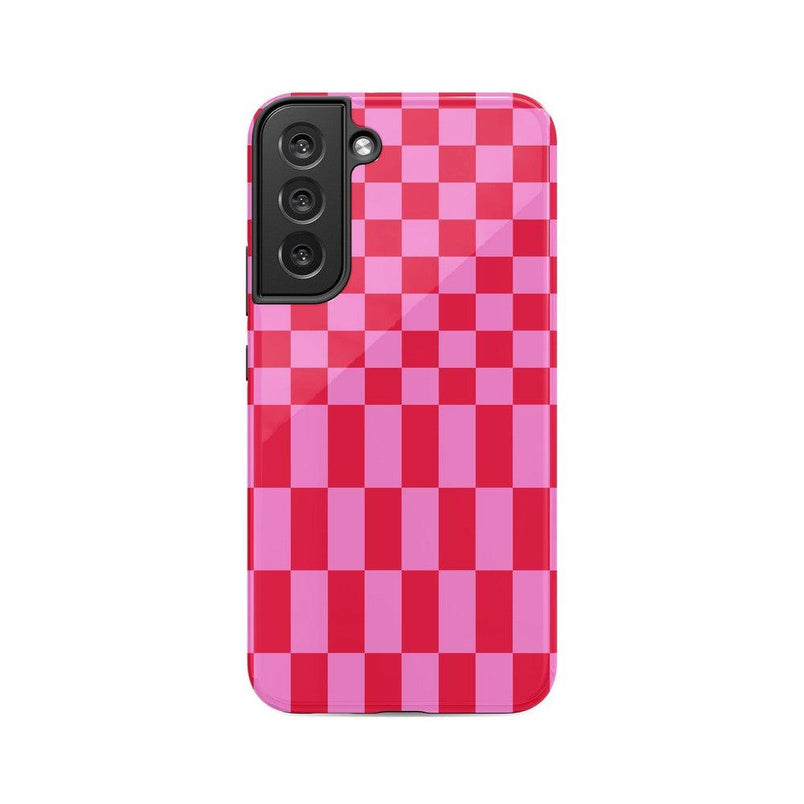 Vibe Check | Pink Checkerboard Case Phone Case Casetry Essential Galaxy S22 Plus