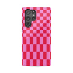 Vibe Check | Pink Checkerboard Case Phone Case Casetry Essential Galaxy S22 Ultra
