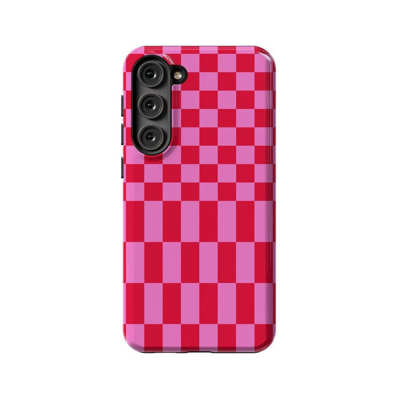Vibe Check | Pink Checkerboard Case Phone Case Casetry Essential Galaxy S23 Plus