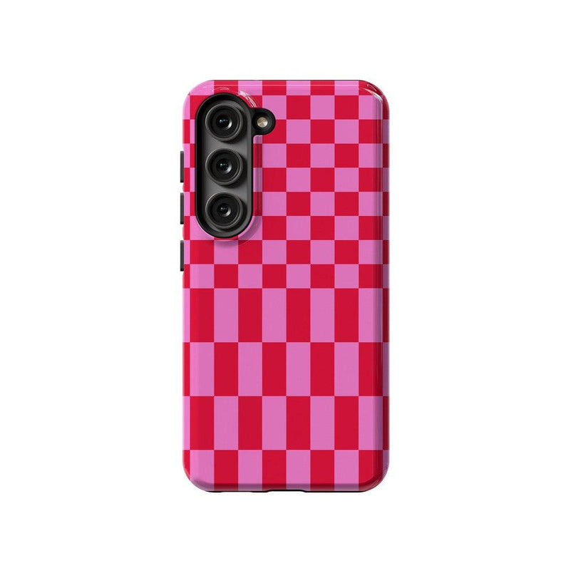 Vibe Check | Pink Checkerboard Case Phone Case Casetry Essential Galaxy S23