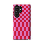 Vibe Check | Pink Checkerboard Case Phone Case Casetry Essential Galaxy S23 Ultra