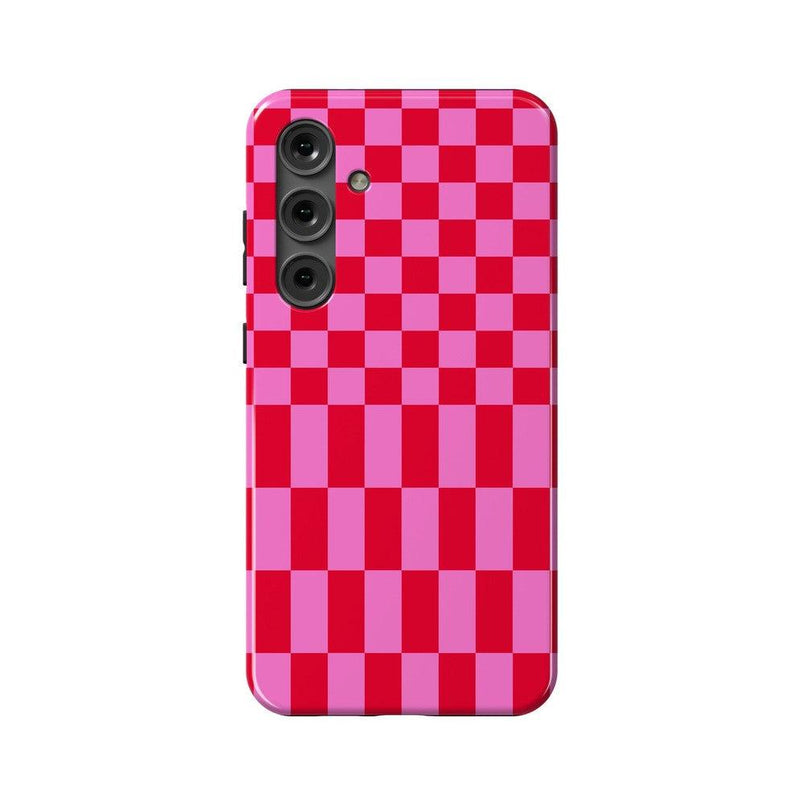 Vibe Check | Pink Checkerboard Case Phone Case Casetry Essential Galaxy S24 Plus