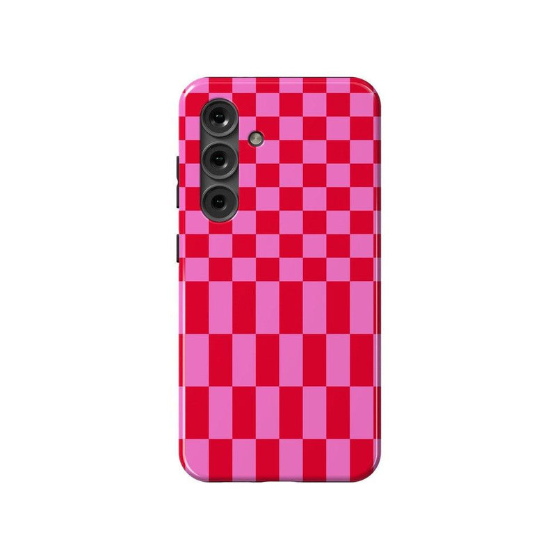 Vibe Check | Pink Checkerboard Case Phone Case Casetry Essential Galaxy S24