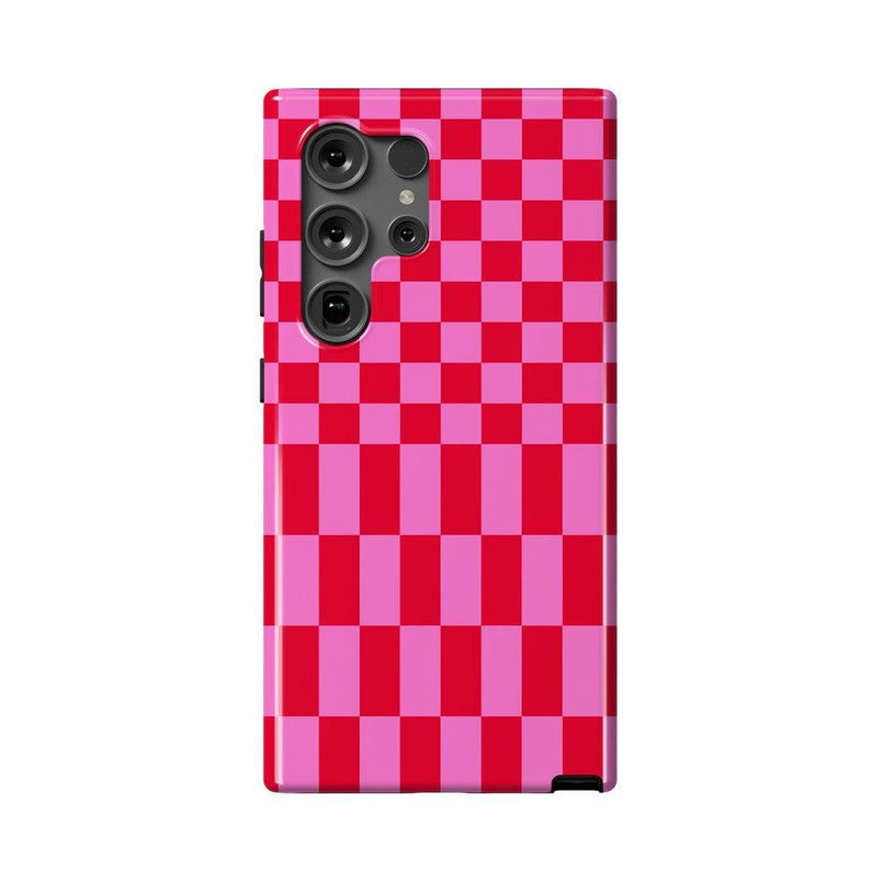 Vibe Check | Pink Checkerboard Case Phone Case Casetry Essential Galaxy S24 Ultra