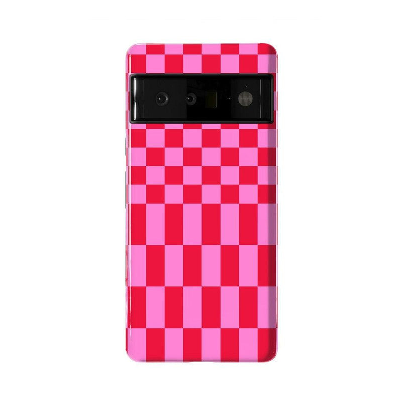 Vibe Check | Pink Checkerboard Case Phone Case Casetry Essential Google Pixel 6