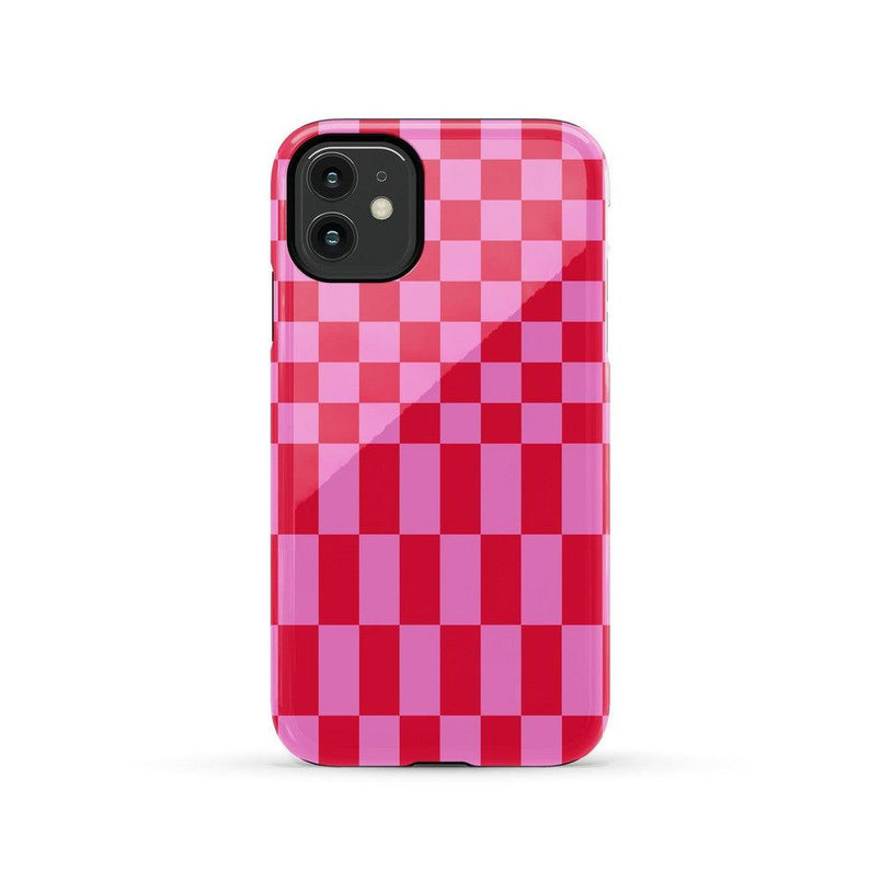 Vibe Check | Pink Checkerboard Case Phone Case Casetry Essential iPhone 11