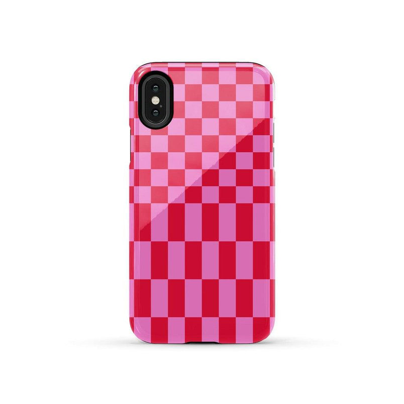 Vibe Check | Pink Checkerboard Case Phone Case Casetry Essential iPhone X / XS 