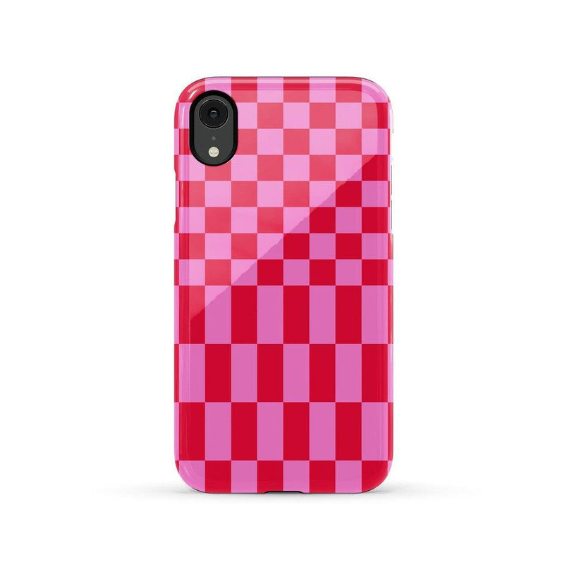 Vibe Check | Pink Checkerboard Case Phone Case Casetry Essential iPhone XR 