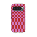 Vibe Check | Pink Checkerboard Case Phone Case Casetry Essential + MagSafe® Google Pixel 10 Pro 