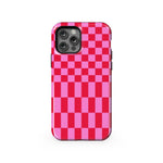 Vibe Check | Pink Checkerboard Case Phone Case Casetry Essential + MagSafe® iPhone 12 Pro