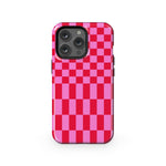 Vibe Check | Pink Checkerboard Case Phone Case Casetry Essential + MagSafe® iPhone 13 Pro