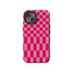 Vibe Check | Pink Checkerboard Case Phone Case Casetry Essential + MagSafe® iPhone 14