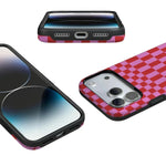 Vibe Check | Pink Checkerboard Case Phone Case Casetry