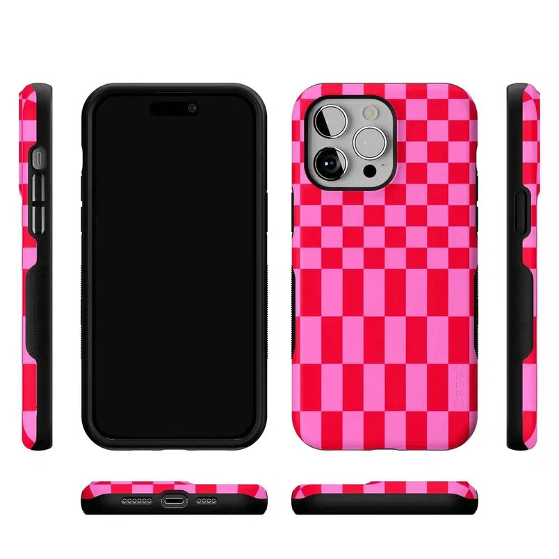 Vibe Check | Pink Checkerboard Case Phone Case Casetry 
