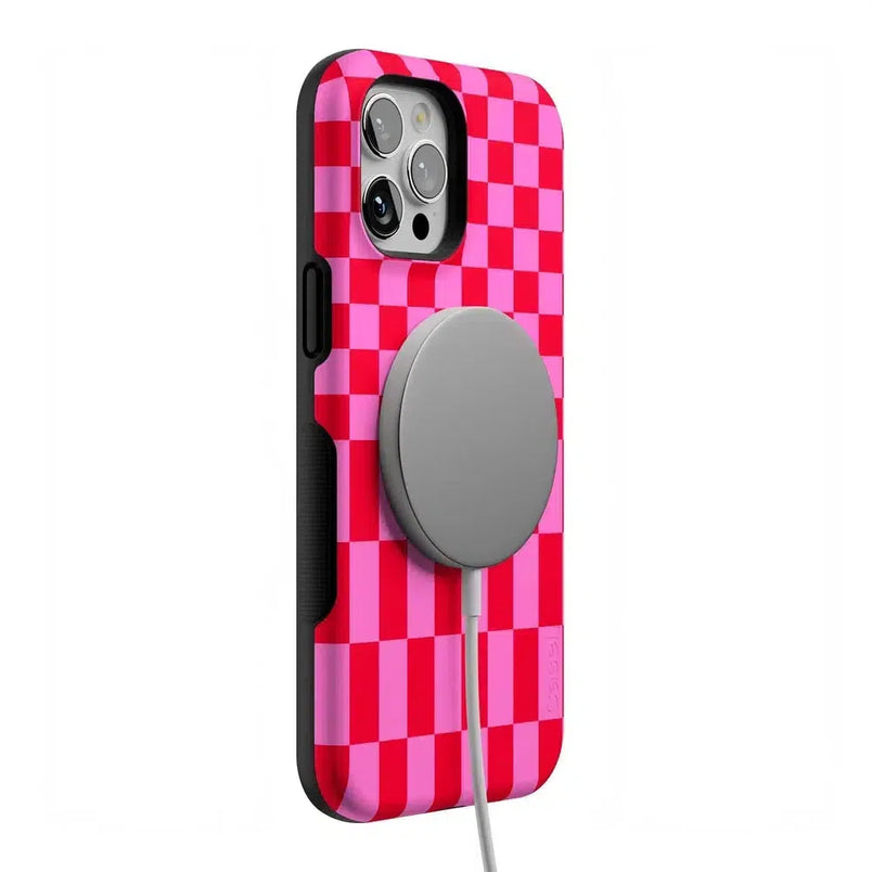 Vibe Check | Pink Checkerboard Case Phone Case Casetry 