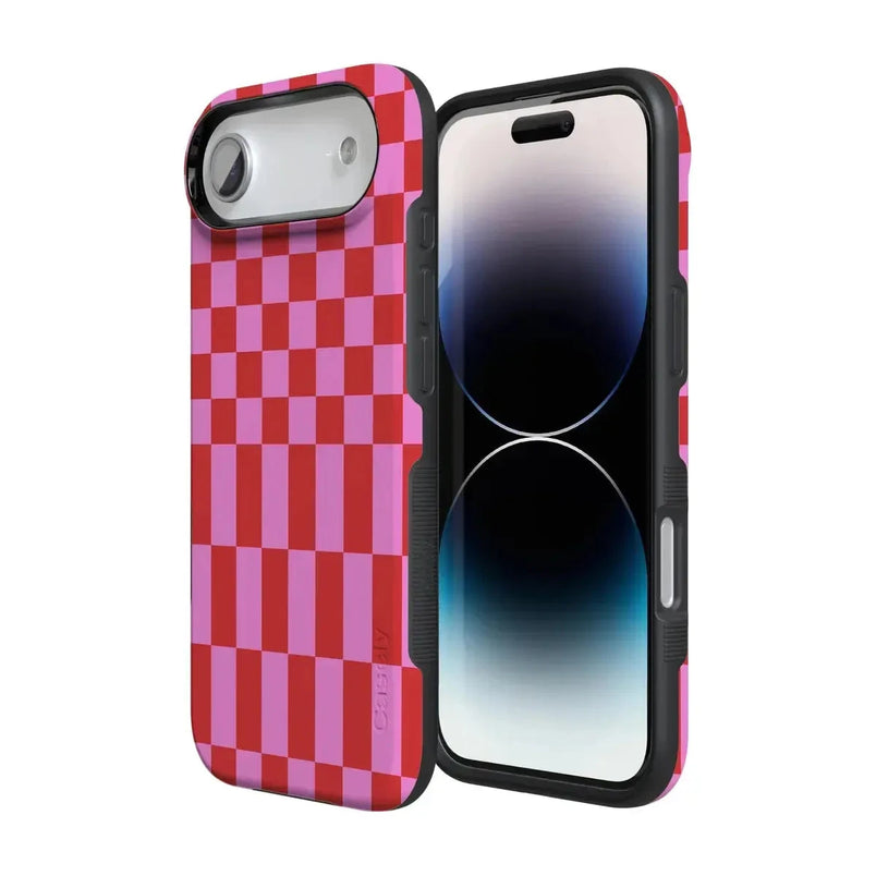 Vibe Check | Pink Checkerboard Case Phone Case Casetry 
