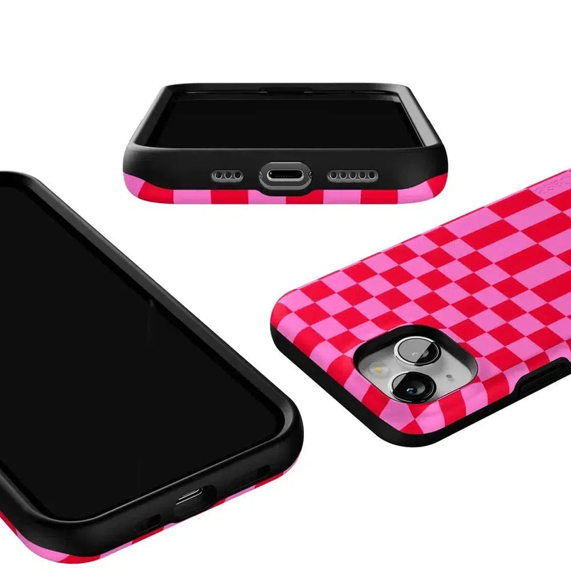 Vibe Check | Pink Checkerboard Case Phone Case Casetry 