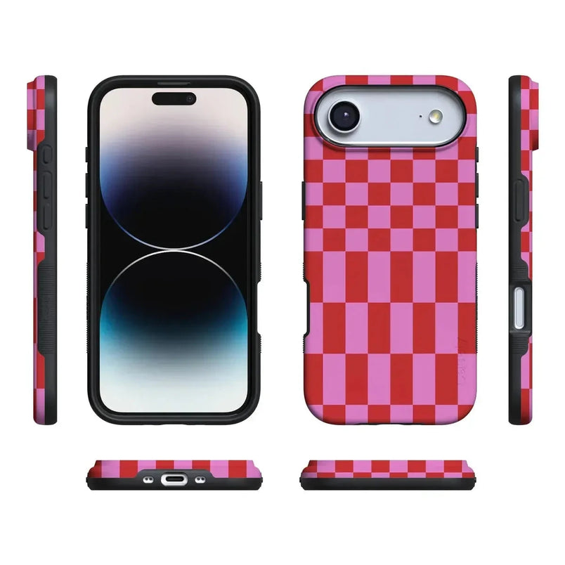 Vibe Check | Pink Checkerboard Case Phone Case Casetry 